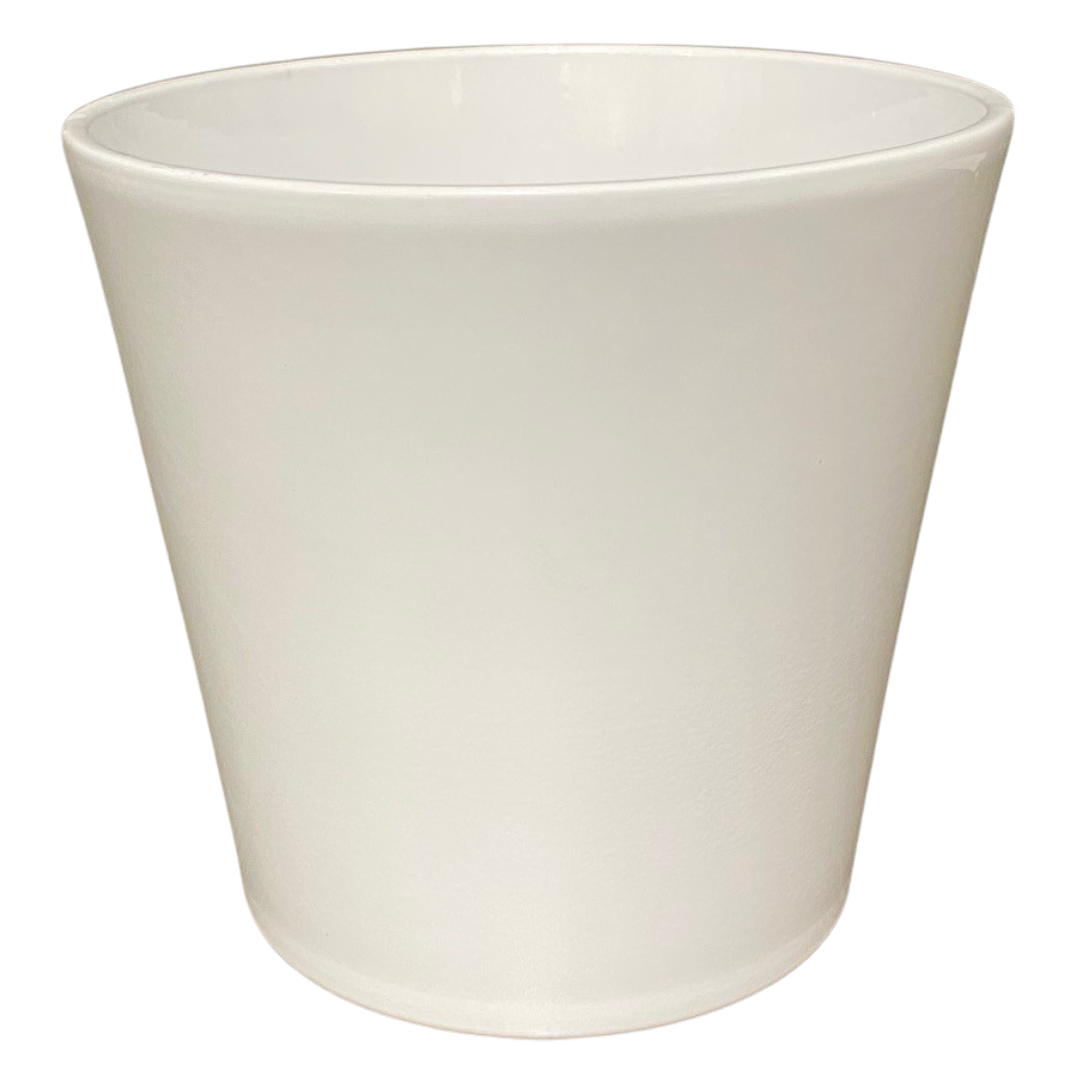 6" White "Amanda" Ceramic