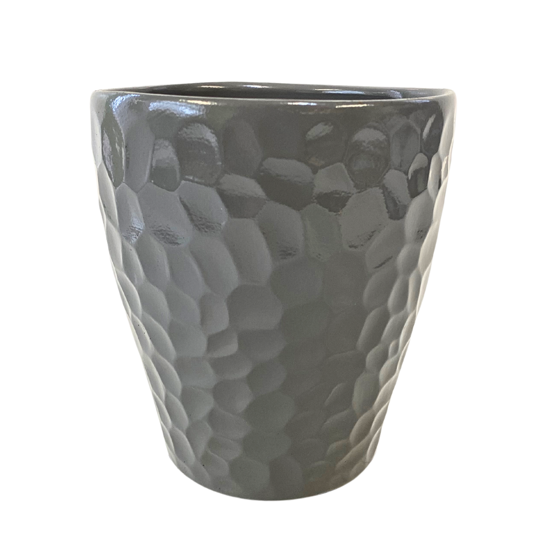 5" Grey Dimpled Ceramic