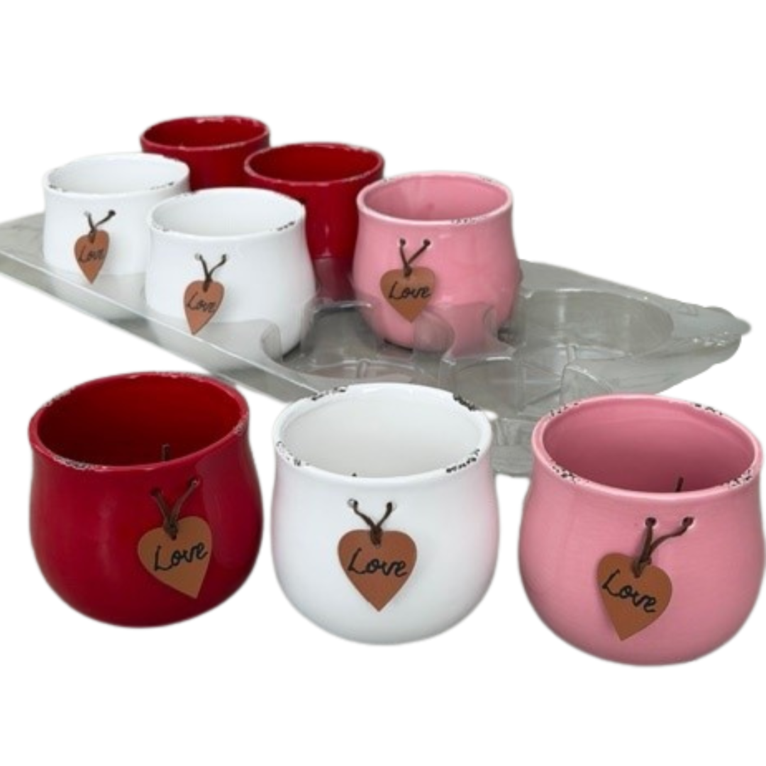 Love Ceramic Mixed Tray (Pack 8)