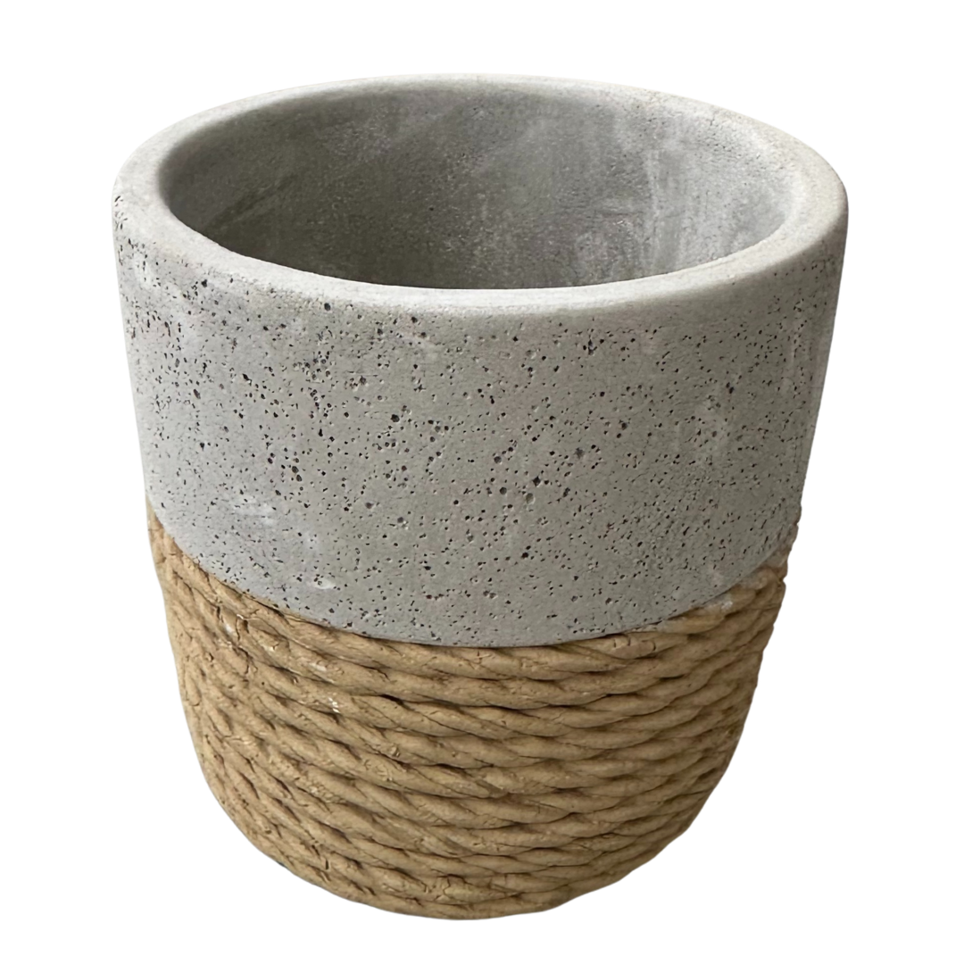 4" Concrete Rope Pot