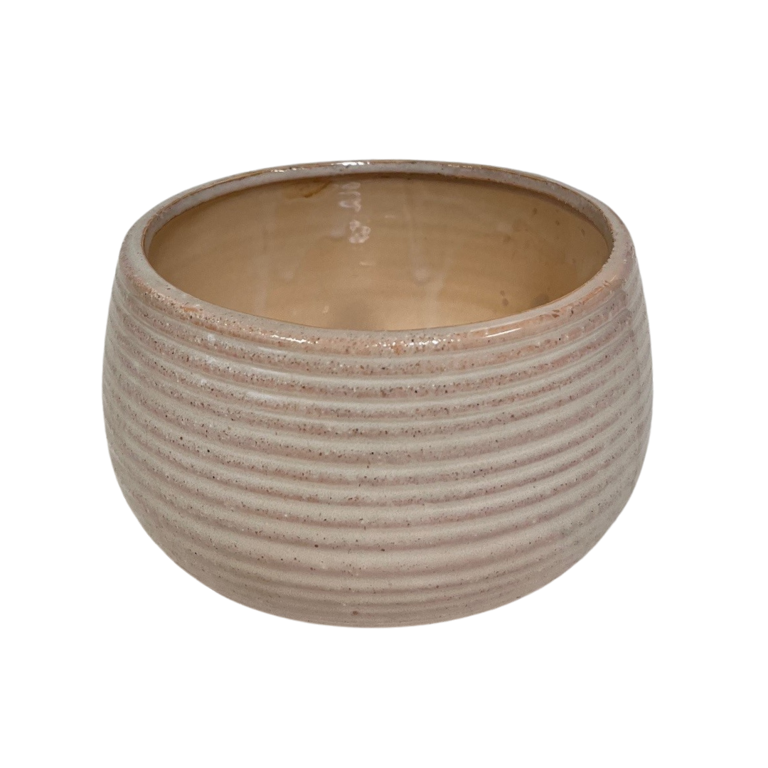 6" Ceramic bowl ripple