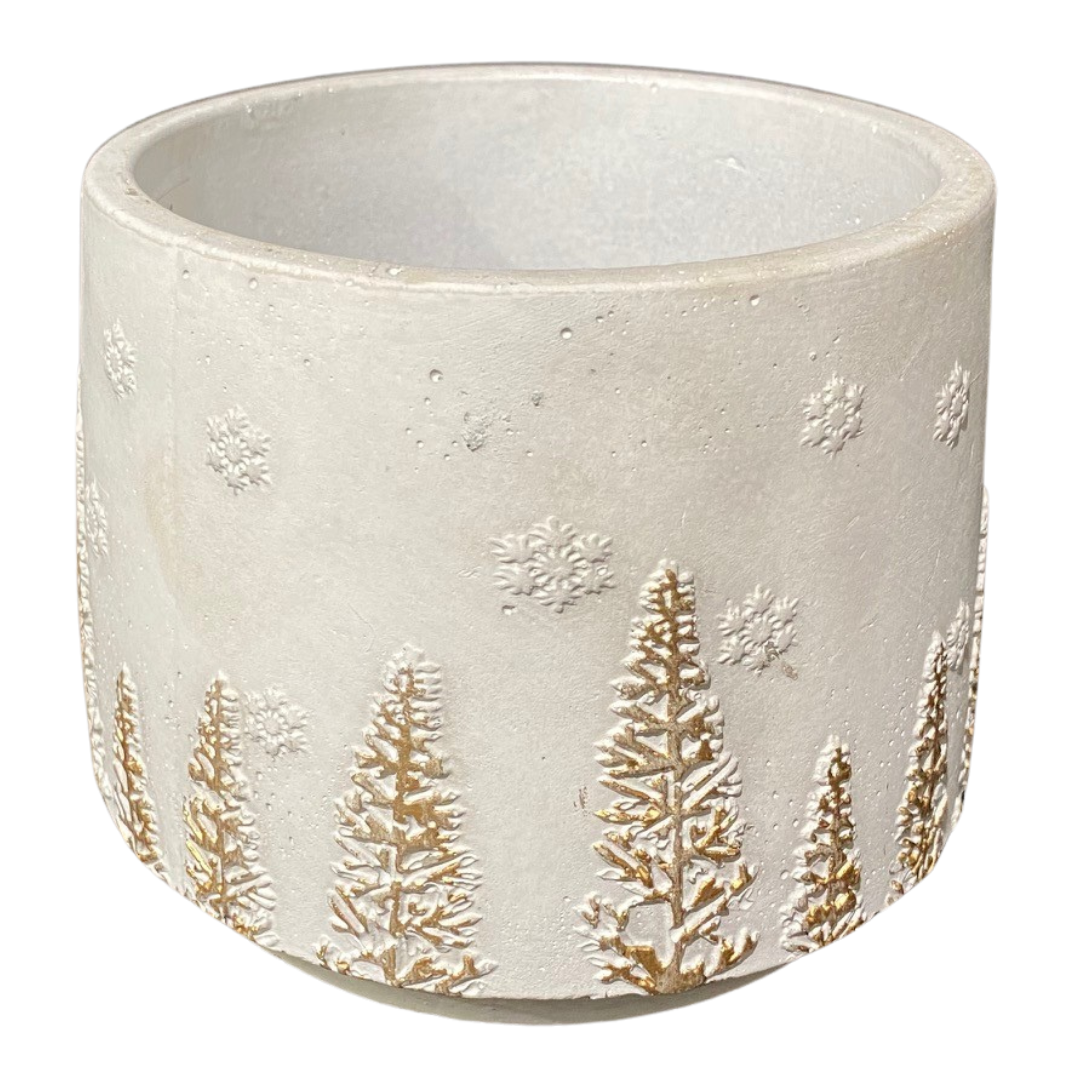 Snow Tree White Ceramic Bowl