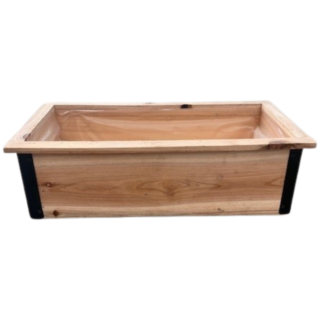 Wooden Box With Metal Edges - Giant