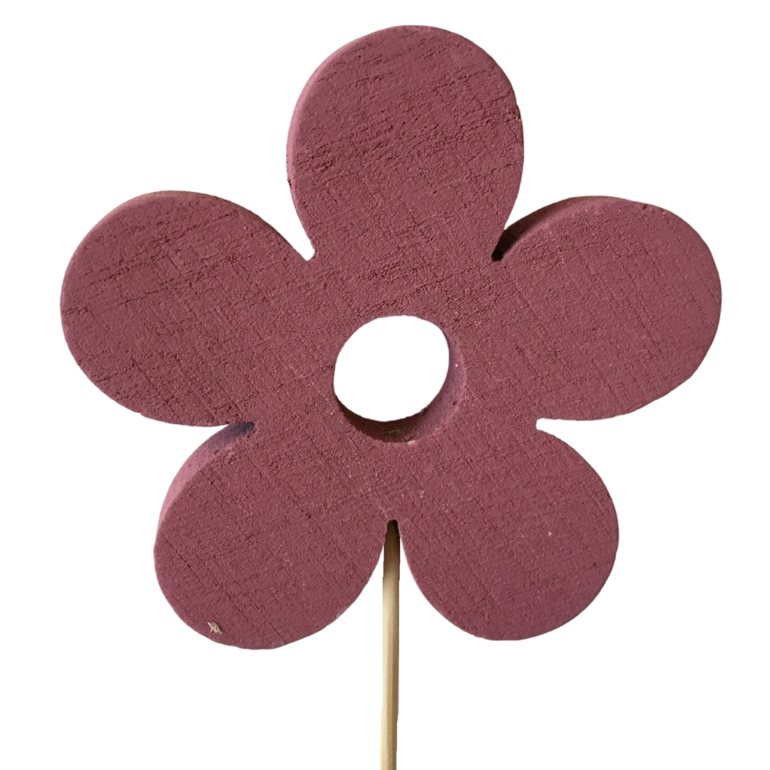 Pink Flower Pick (Pack12)